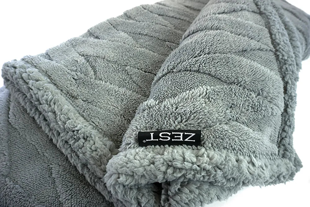 Zest - Plaid - Flannel Fleece - IVY Grey (150x125cm)