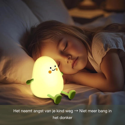 Lia Mango Nachtlamp Babykamer – Groen | Dimbaar & Touch Bediening