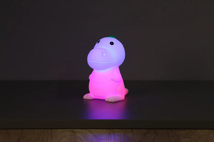 Poldi Dinosaur Night Light – Hvid | Dæmpbar og farveskiftende